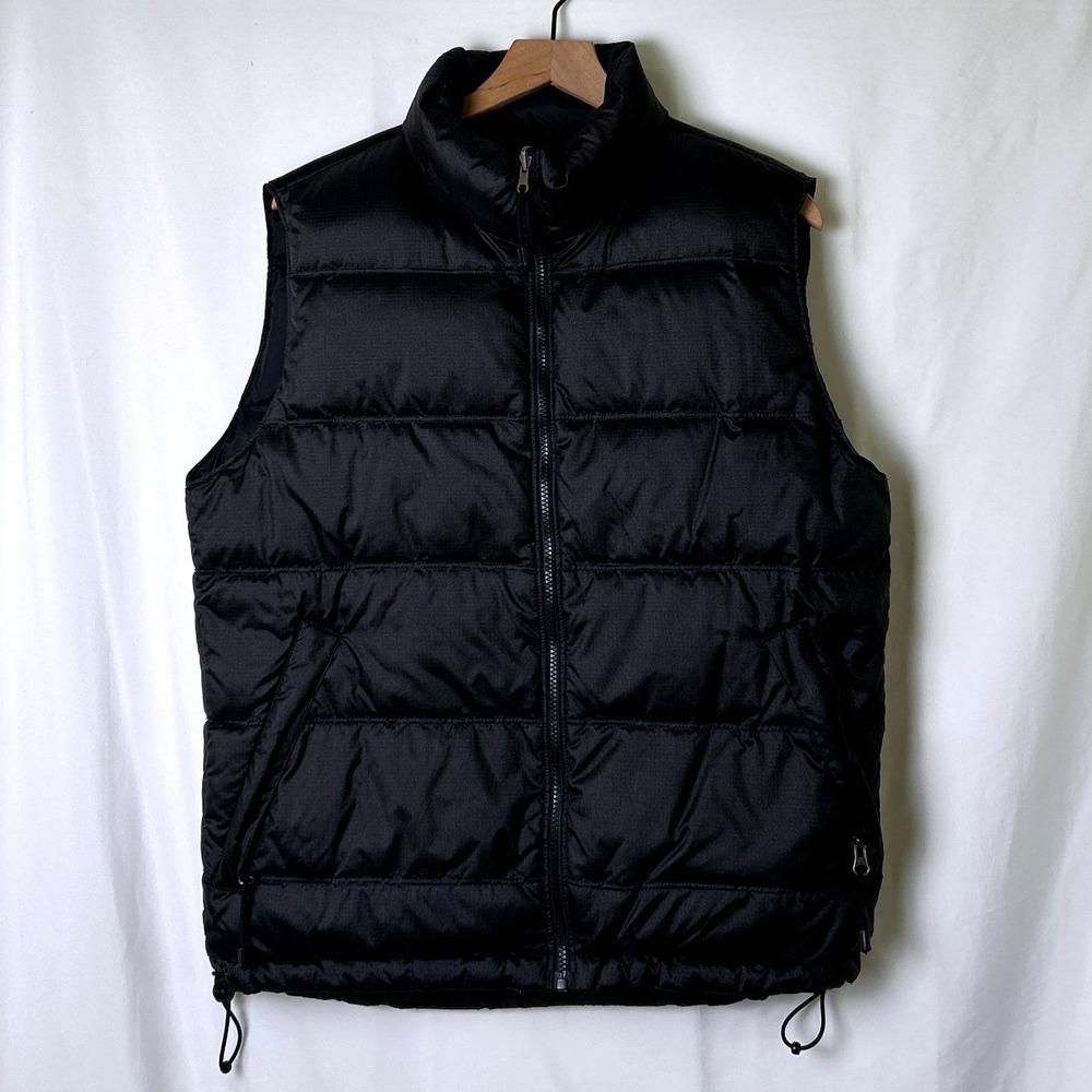 Foot Locker Mens Quilted Down Fill Puffer Vest Size S Black Gorpcore Streetwear